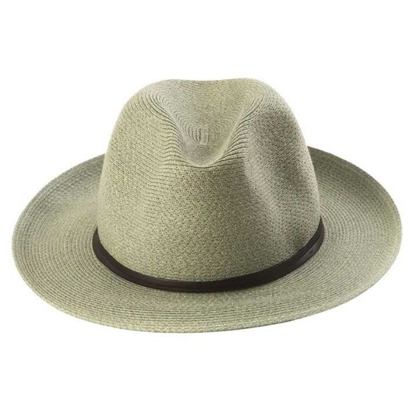 Travaux En Cours Straw Fedora Hat in Sage Size 56 - Picture 13 of 16